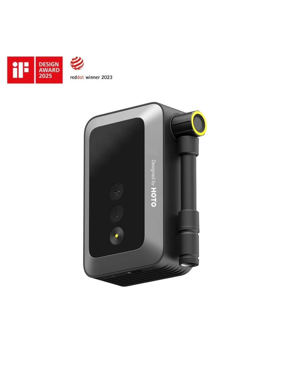 Black Portable Air Pump - Compact Electric Inflator